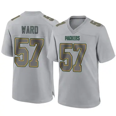 Men's Game Tim Ward Green Bay Packers Gray Atmosphere Fashion Jersey