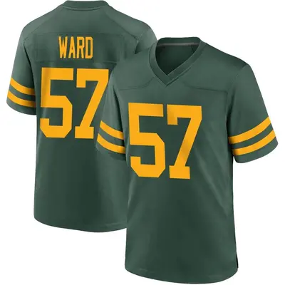 Men's Game Tim Ward Green Bay Packers Green Alternate Jersey
