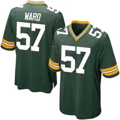 Men's Game Tim Ward Green Bay Packers Green Team Color Jersey