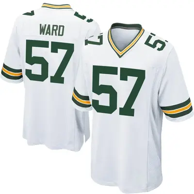 Men's Game Tim Ward Green Bay Packers White Jersey