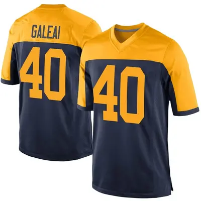 Men's Game Tipa Galeai Green Bay Packers Navy Alternate Jersey