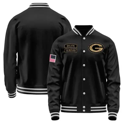 Men's Green Bay Packers Black Salute to Service Sideline Performance Jacket