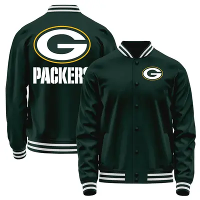 Men's Green Bay Packers Green Full-Snap Jacket