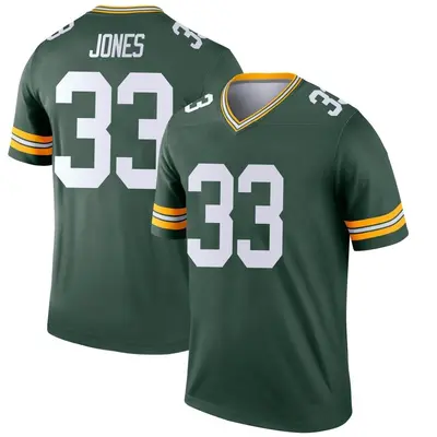 Men's Legend Aaron Jones Green Bay Packers Green Jersey