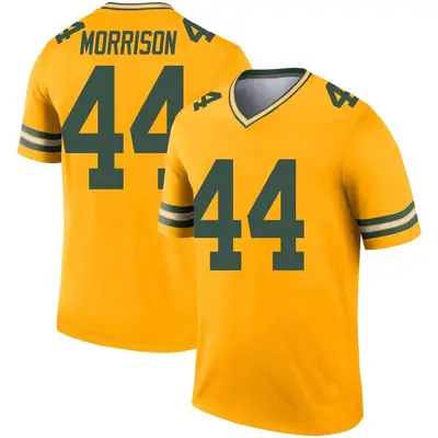 Men's Legend Antonio Morrison Green Bay Packers Gold Inverted Jersey