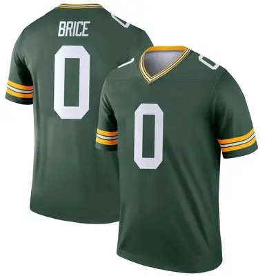 Men's Legend Caliph Brice Green Bay Packers Green Jersey