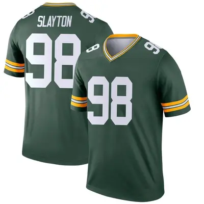 Men's Legend Chris Slayton Green Bay Packers Green Jersey