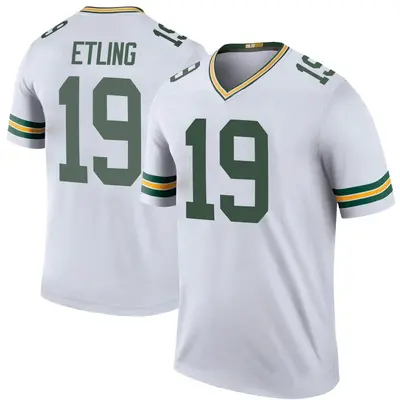 Men's Legend Danny Etling Green Bay Packers White Color Rush Jersey