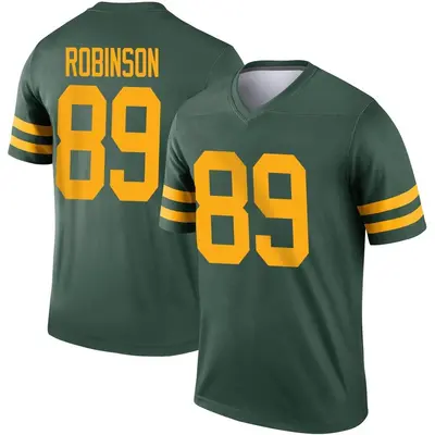 Men's Legend Dave Robinson Green Bay Packers Green Alternate Jersey