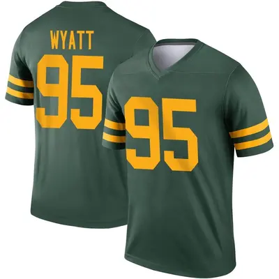 Men's Legend Devonte Wyatt Green Bay Packers Green Alternate Jersey
