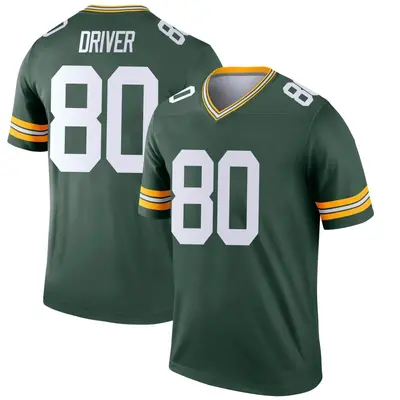 Men's Legend Donald Driver Green Bay Packers Green Jersey