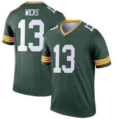 Men's Legend Dontayvion Wicks Green Bay Packers Green Jersey