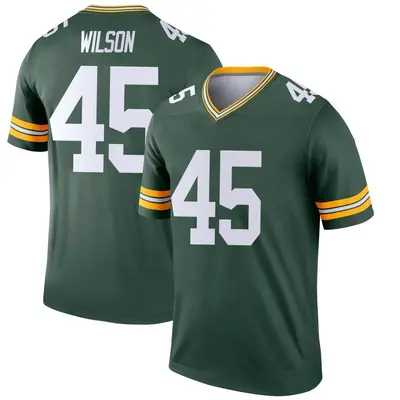 Men's Legend Eric Wilson Green Bay Packers Green Jersey