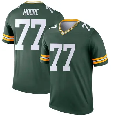 Men's Legend George Moore Green Bay Packers Green Jersey