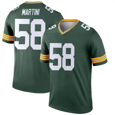 Men's Legend Greer Martini Green Bay Packers Green Jersey