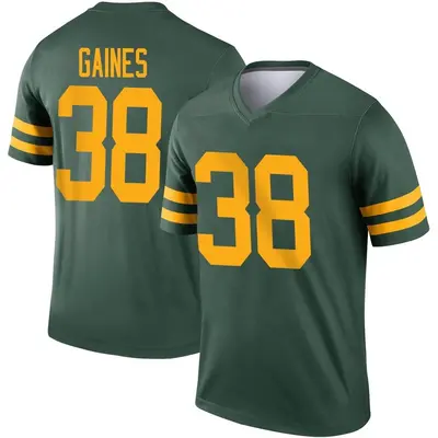 Men's Legend Innis Gaines Green Bay Packers Green Alternate Jersey