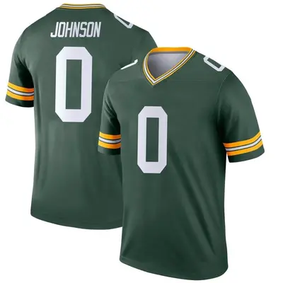 Men's Legend Jahmir Johnson Green Bay Packers Green Jersey