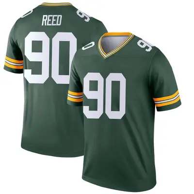 Men's Legend Jarran Reed Green Bay Packers Green Jersey