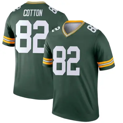 Men's Legend Jeff Cotton Green Bay Packers Green Jersey