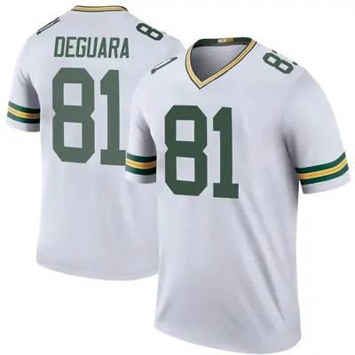 Men's Legend Josiah Deguara Green Bay Packers White Color Rush Jersey