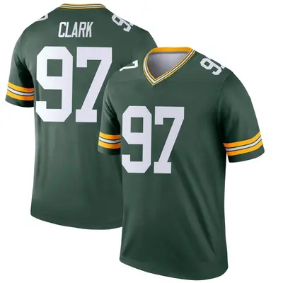 Men's Legend Kenny Clark Green Bay Packers Green Jersey