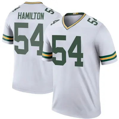 Men's Legend LaDarius Hamilton Green Bay Packers White Color Rush Jersey