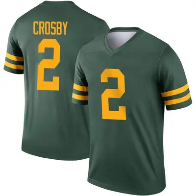 Men's Legend Mason Crosby Green Bay Packers Green Alternate Jersey