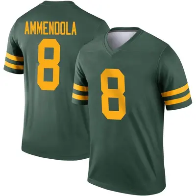 Men's Legend Matt Ammendola Green Bay Packers Green Alternate Jersey