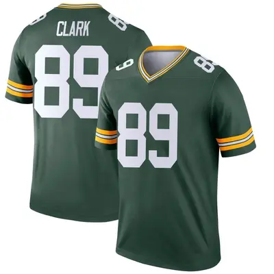 Men's Legend Michael Clark Green Bay Packers Green Jersey