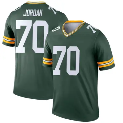 Men's Legend Michael Jordan Green Bay Packers Green Jersey