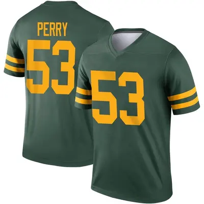 Men's Legend Nick Perry Green Bay Packers Green Alternate Jersey
