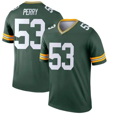 Men's Legend Nick Perry Green Bay Packers Green Jersey