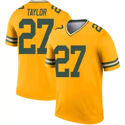 Men's Legend Patrick Taylor Green Bay Packers Gold Inverted Jersey