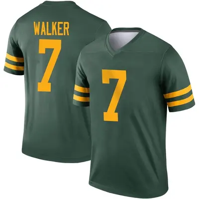 Men's Legend Quay Walker Green Bay Packers Green Alternate Jersey