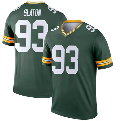 Men's Legend T.J. Slaton Green Bay Packers Green Jersey