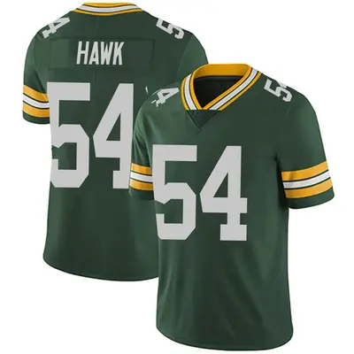 Men's Limited A.J. Hawk Green Bay Packers Green Team Color Vapor Untouchable Jersey