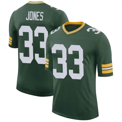 Men's Limited Aaron Jones Green Bay Packers Green Classic Jersey