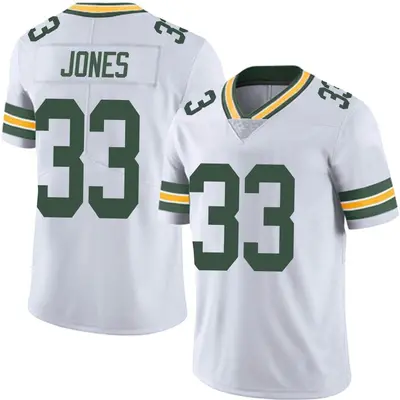 Men's Limited Aaron Jones Green Bay Packers White Vapor Untouchable Jersey