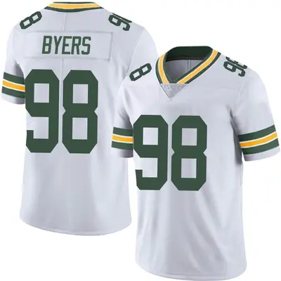 Men's Limited Akial Byers Green Bay Packers White Vapor Untouchable Jersey