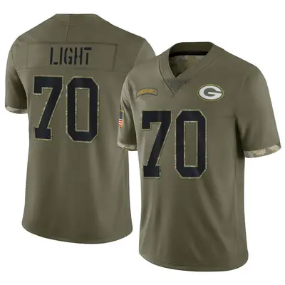 Men's Limited Alex Light Green Bay Packers Olive 2022 Salute To Service Jersey