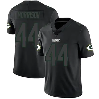 Men's Limited Antonio Morrison Green Bay Packers Black Impact Jersey