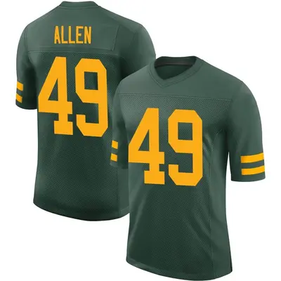 Men's Limited Austin Allen Green Bay Packers Green Alternate Vapor Jersey