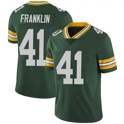Men's Limited Benjie Franklin Green Bay Packers Green Team Color Vapor Untouchable Jersey