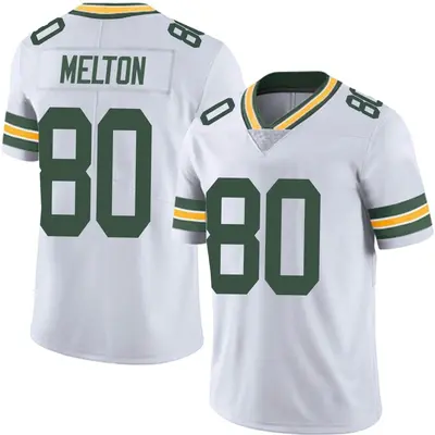 Men's Limited Bo Melton Green Bay Packers White Vapor Untouchable Jersey