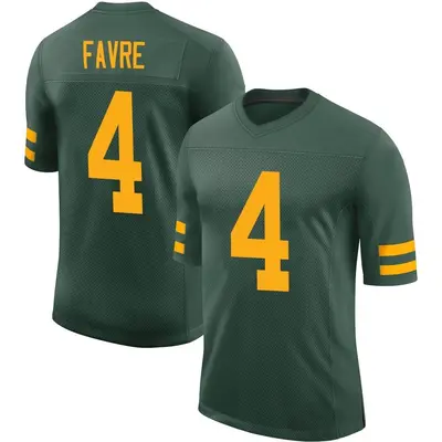 Men's Limited Brett Favre Green Bay Packers Green Alternate Vapor Jersey