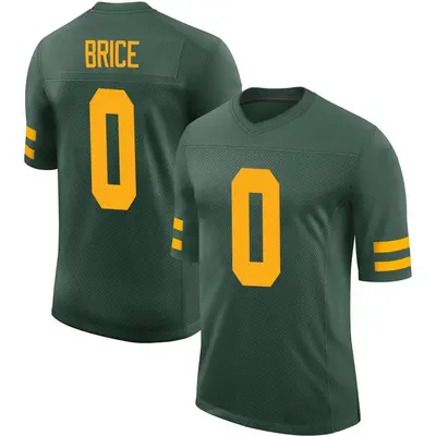 Men's Limited Caliph Brice Green Bay Packers Green Alternate Vapor Jersey
