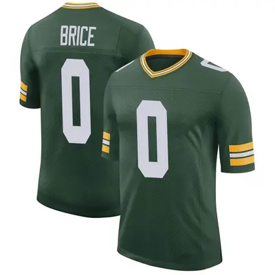 Men's Limited Caliph Brice Green Bay Packers Green Classic Jersey