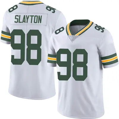 Men's Limited Chris Slayton Green Bay Packers White Vapor Untouchable Jersey