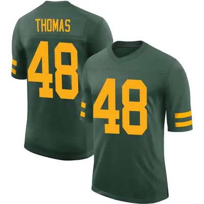 Men's Limited DQ Thomas Green Bay Packers Green Alternate Vapor Jersey