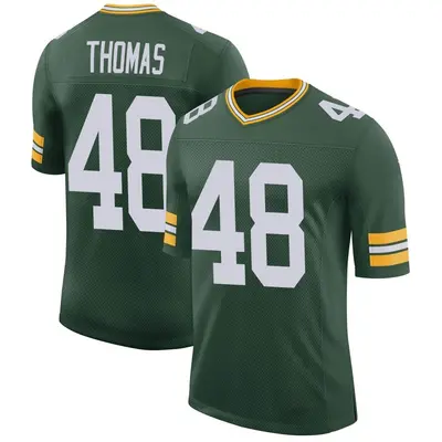 Men's Limited DQ Thomas Green Bay Packers Green Classic Jersey
